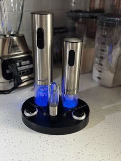 Electric wine bottle opener and sealer