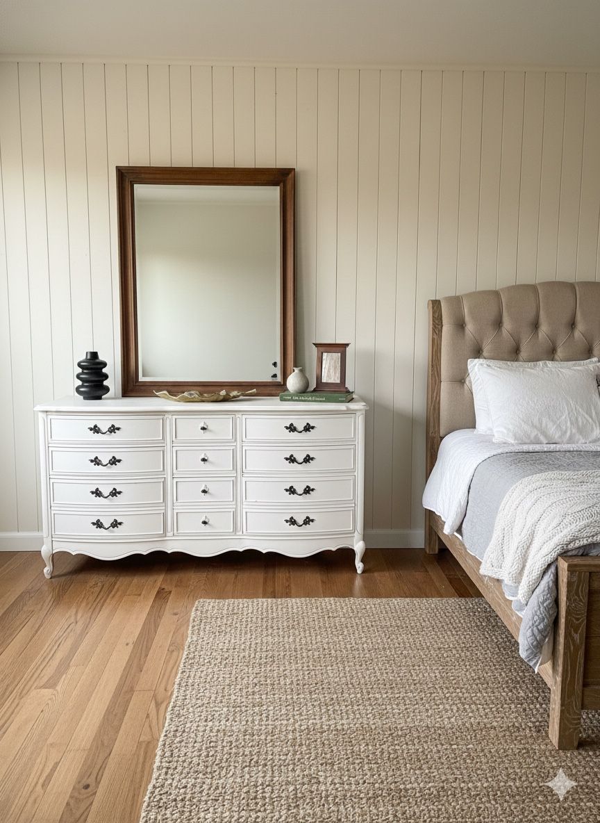 Farmhouse Style Vintage French Provincial Dixie Dresser