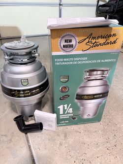 American Standard 1¼ HP Garbage Disposal – New/Open Box
