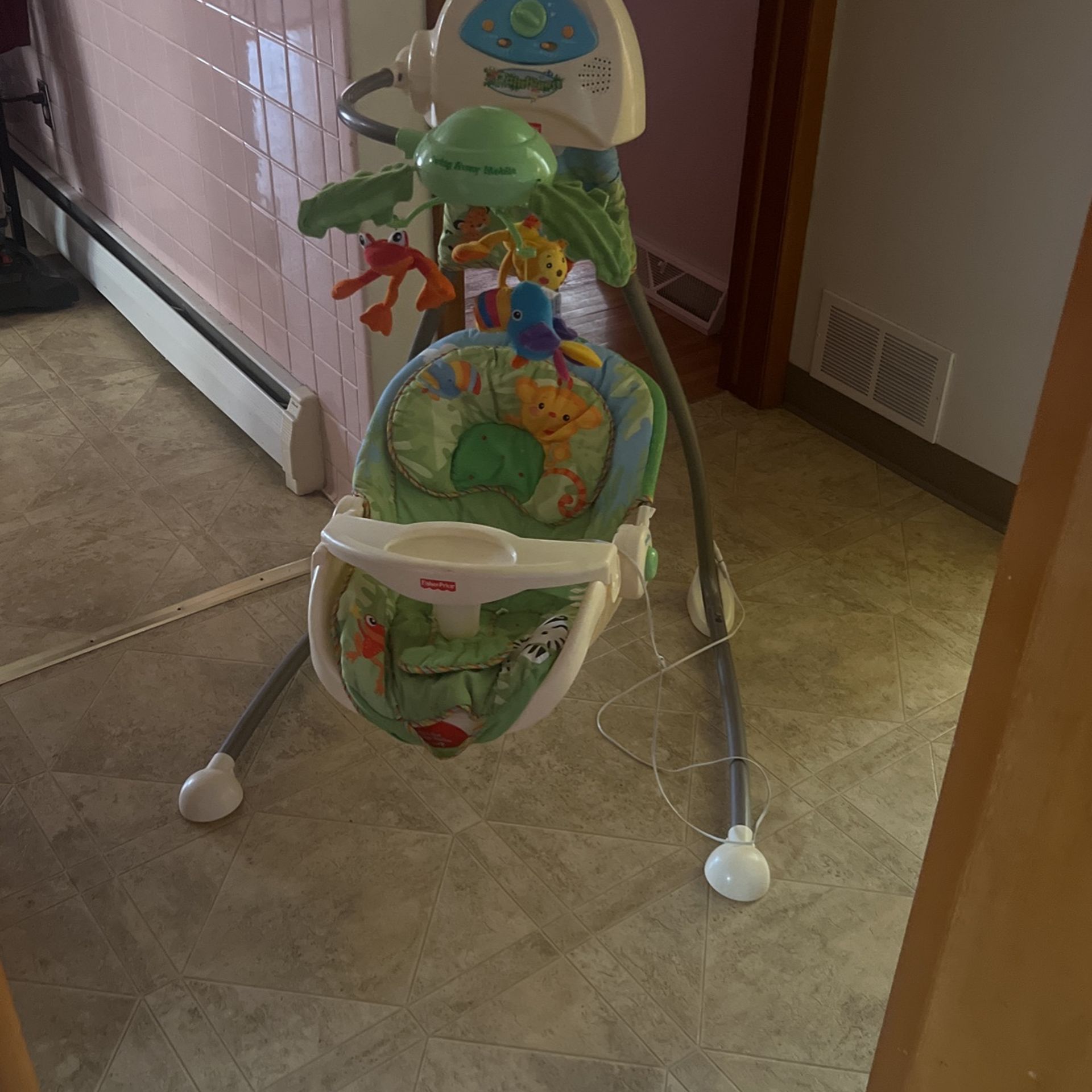 Fisher Price Rainforest Swing With Electric Cord