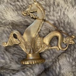 Vintage Venetian Brass Hippocampus Seahorse 