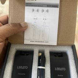 LEKATO 2.4GHz Wireless Guitar System 6 Channels Rechargeable Audio Wireless Transmitter Receiver for Guitar Bass Electric Instruments, Stereo and Mono