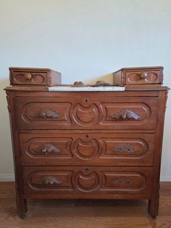 Victorian style wood dresser