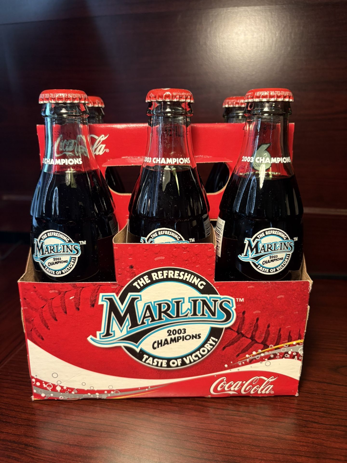 Coca Cola Florida Marlins 2003 World Series Commemorative Bottles
