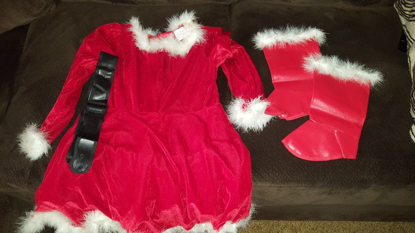 Santa girl/ christmas dress