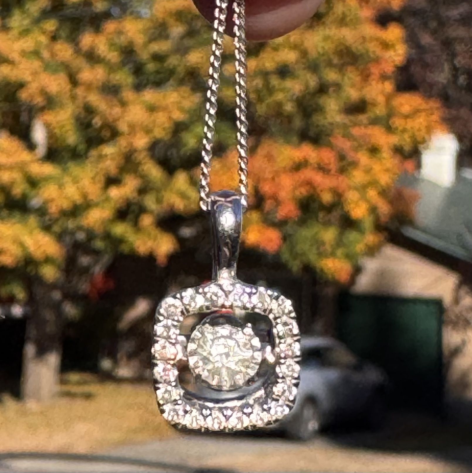 Natural Diamond Necklace 