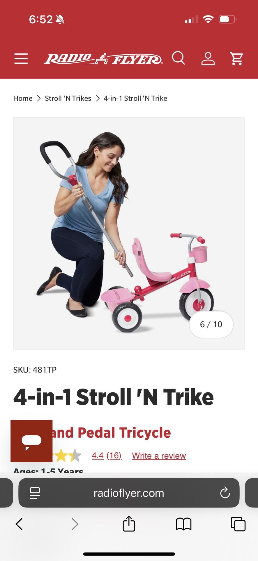 Radio Flyer Bike/stroller