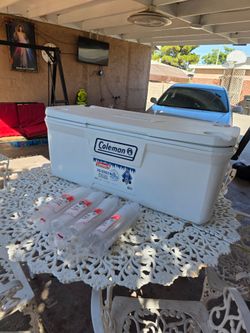 Large cooler and party left over