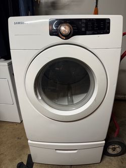 Samsung 7.3 cu. ft. Front Load Electric Dryer with Pedestal