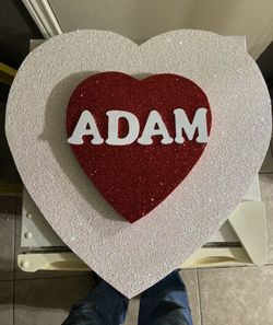 Happy Valentín Day Corazones De Madera