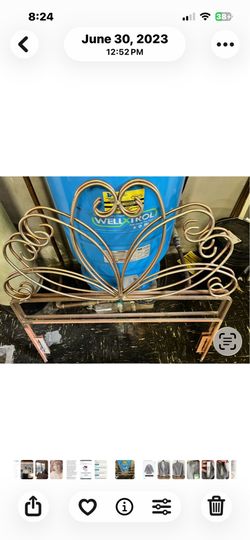 2 Wrought iron twin headboards sold together