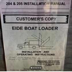 Eide Boat Lift 