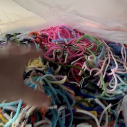 Huge bag of yarn scraps