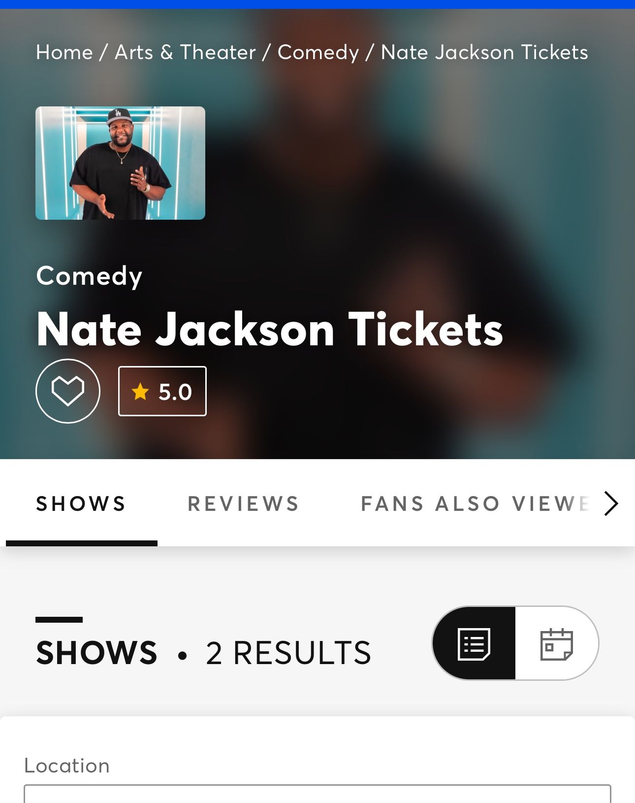 Nate Jackson Comedy