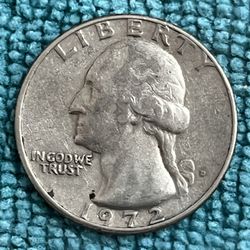 Rare Quarter 1972 - D - $2,500.00