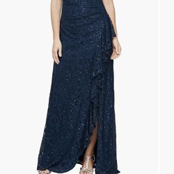 Prom dress - Lace sequin evening gown - brand new