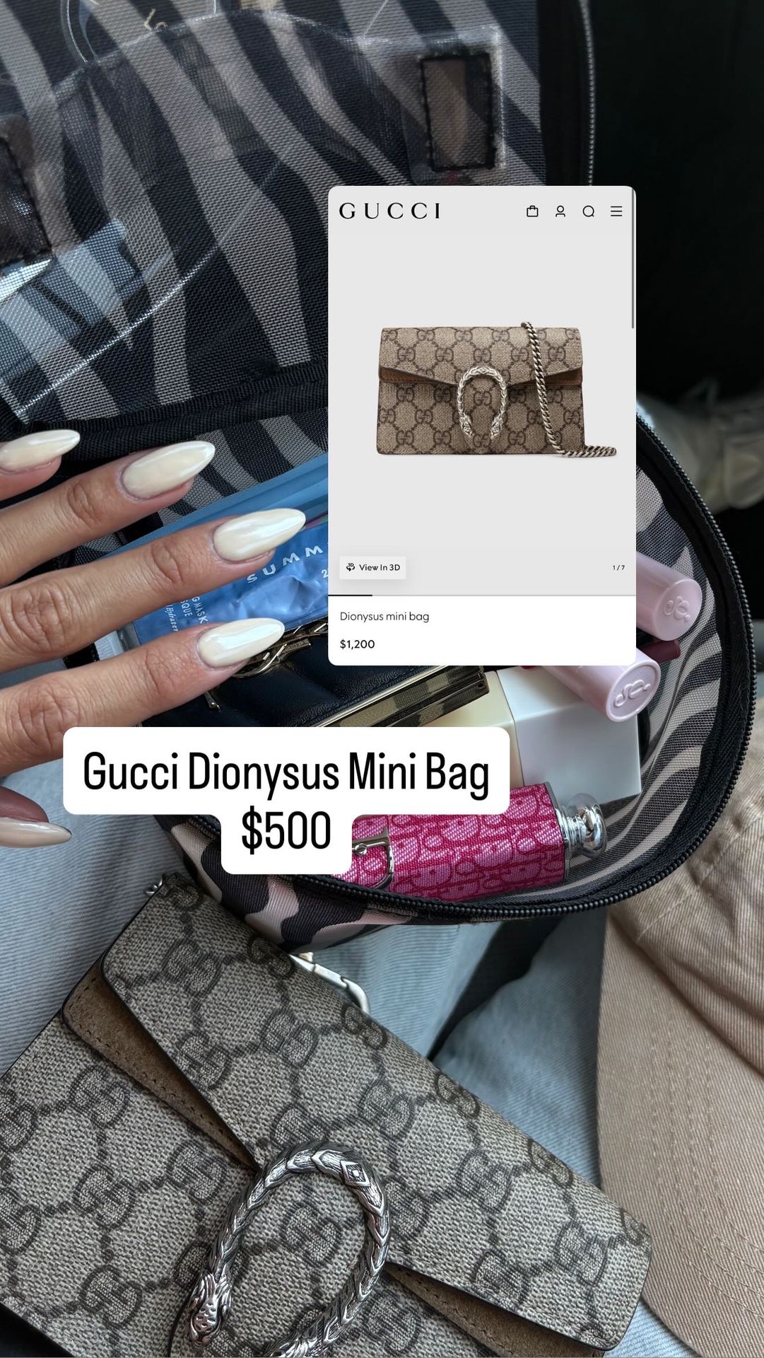 Gucci Dionysus Mini Bag Authentic