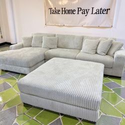 Lindyn Ivory 3-Piece RAF Sectional