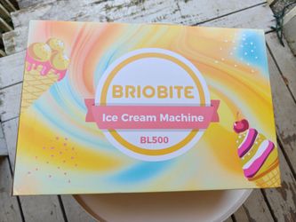 BRIOBITE BL500 Mini Ice Cream Maker 550ml Rechargeable