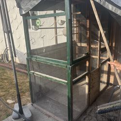 Good used birdcage size 80×60×37