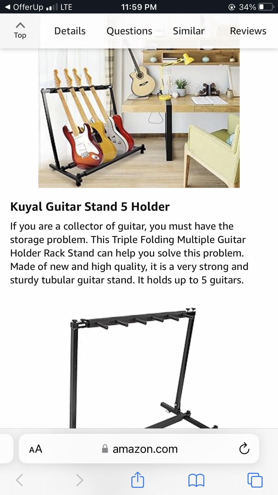 Like New Guitar Stand Only $30 Firm
