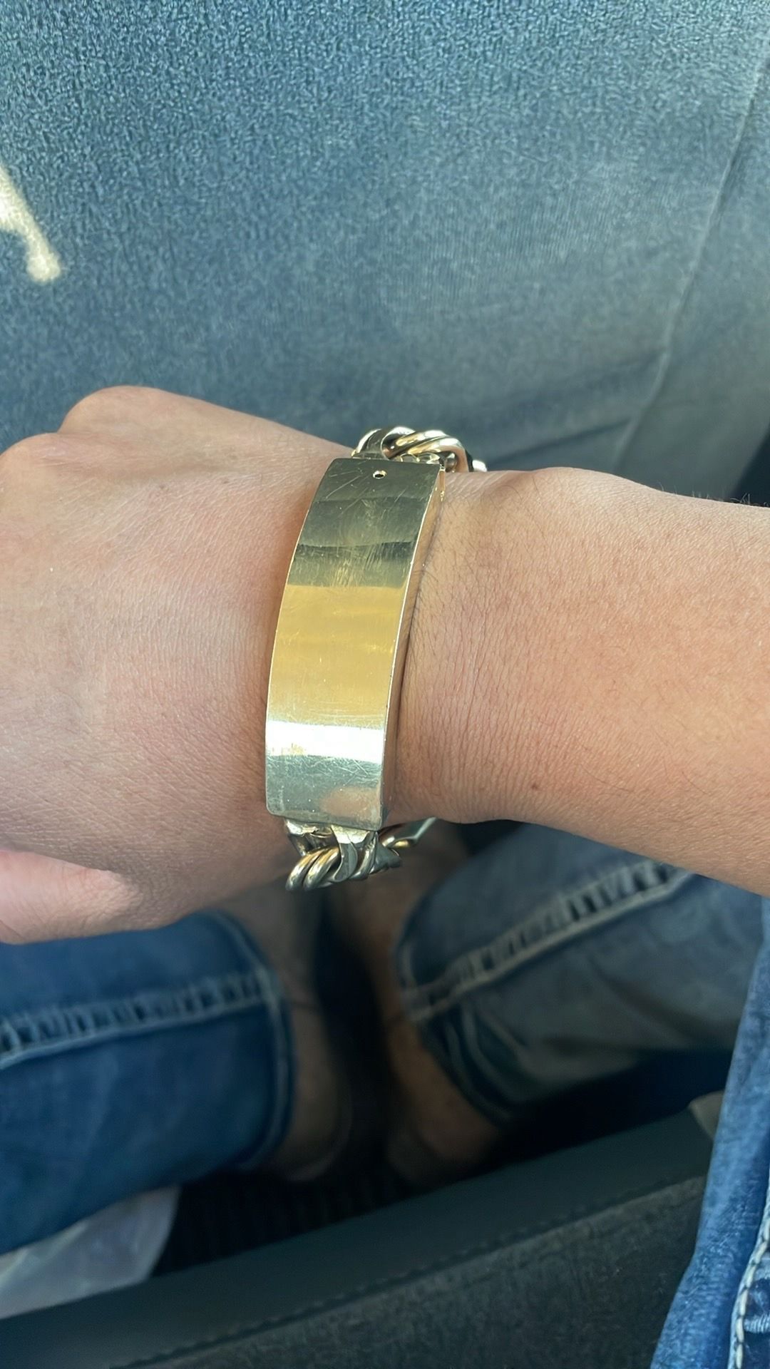 Chino link bracalet .. esclava estilo chino 10k