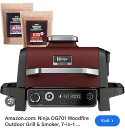 Ninja wood fire outdoor grill OG701