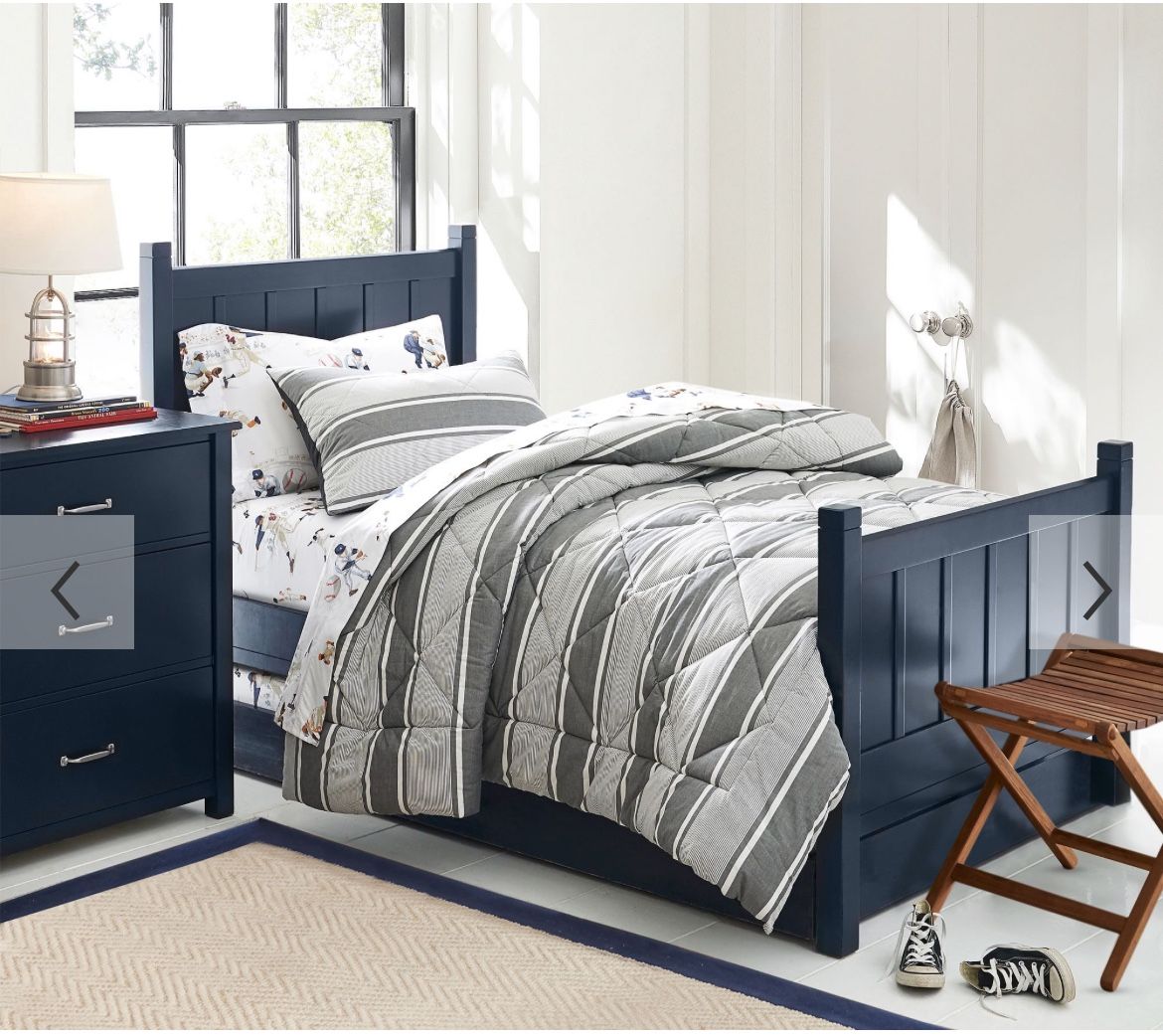 Pottery Barn Twin Bed, Frame and Mattress