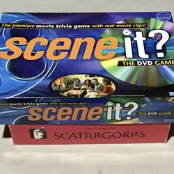 Board Games - “Scattergories” and “SceneIt? Premiere Edition”