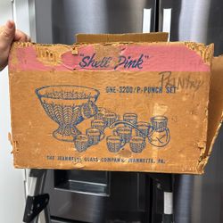 Jeannette Shell Pink Punch Set