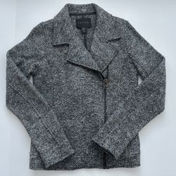New Women’s Tahari Gray Zip Jacket Size XS