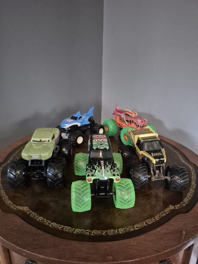Monster Truck Lot Of 5