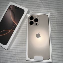 Apple iPhone 16 Pro Max Desert Or Any Color Unlocked Bonus New MagSafe Clear Case & Glass Screen Protector I Can Come To You Deliver 