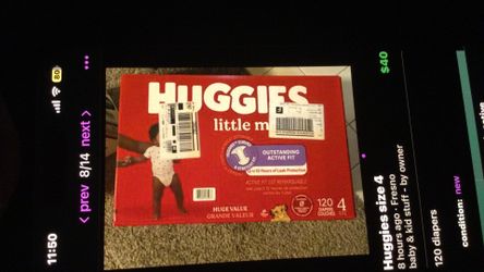 Huggies size 4