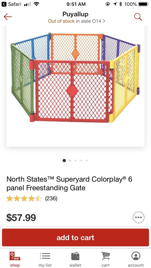 baby play yard gate for sale in orting wa offerup