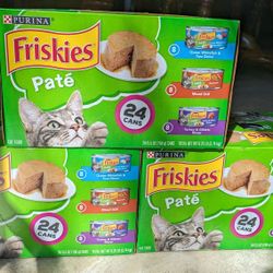 Friskies Canned Cat Food - 3 Boxes Of 24 Cans