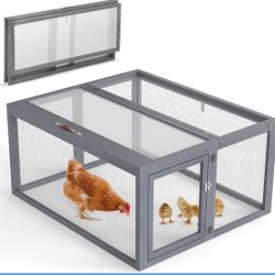 45 in. L Chicken Coop Rabbit Hutch with Openable Roof