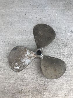 Brass boat propeller