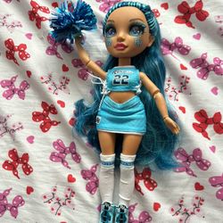 Blue Cheerleader Doll 