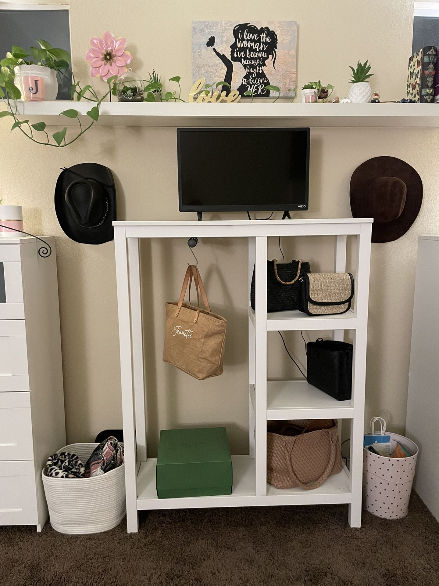 White Shelf/TV Stand