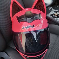 Women's Cat Motorcycle Helmet