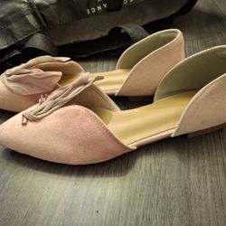 Women's Size 6 Floral Fashion Comfortable Soft Rubber Flat Shoes Slip On