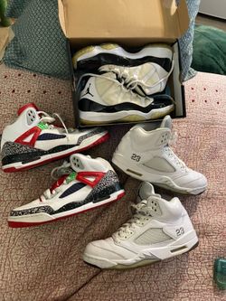 3 pairs of jordans