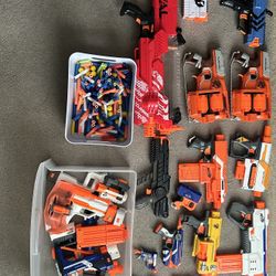 Various Nerf guns 