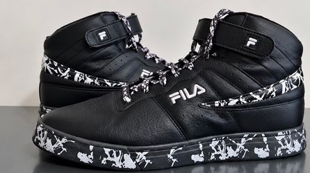 FILA High Top Sneakers Black/White – Size 13 – Retro Basketball Shoes
