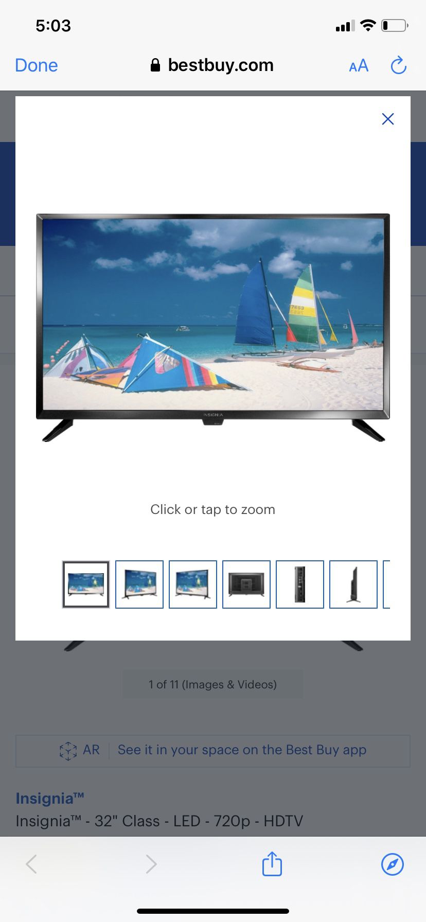 Insignia™ - 32" Class - LED - 720p - HDTV