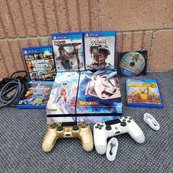Goku Playstation 4 Ps4 500GB with 1 New Controller $180! Or 1 Game in it $200! Or Combo deal $280!... all work 100%