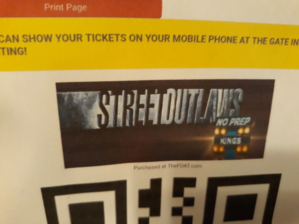 Street Outlaws No Prep Tickets