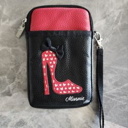 D-Tech Minnie Mouse Crossbody Phone Case Wallet Clutch - No Strap