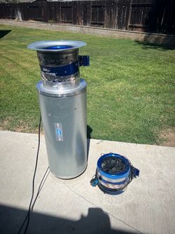 10 inch inline fan and silencer